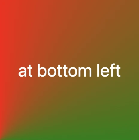 CSS Conic-gradient where the center is at the bottom left corner.
