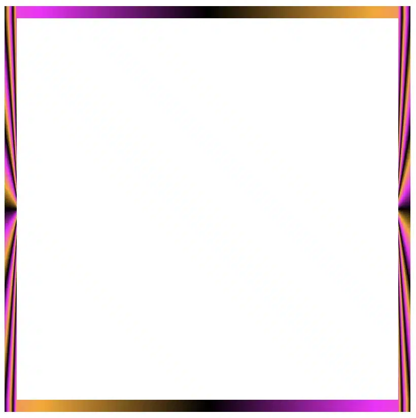 Border effect with black, orange and magenta made combining the conic-gradient technique and the border-image-slice: 1 60 CSS property