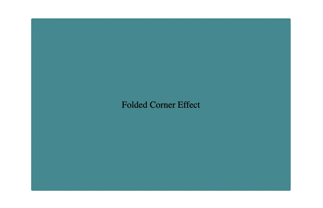 Initial paper design before applying folded corner effect