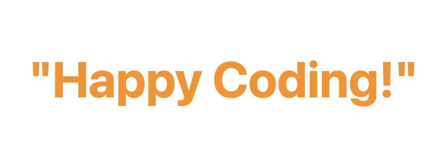This image displays orange text enclosed in quotation marks.