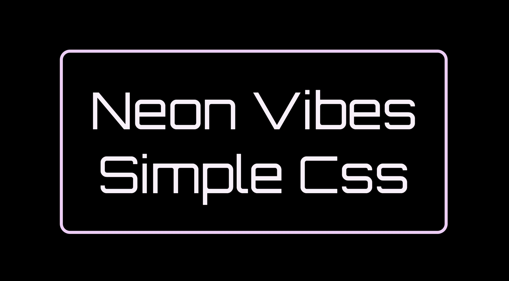Building the neon sign base (frame and text) to create the neon effect.
