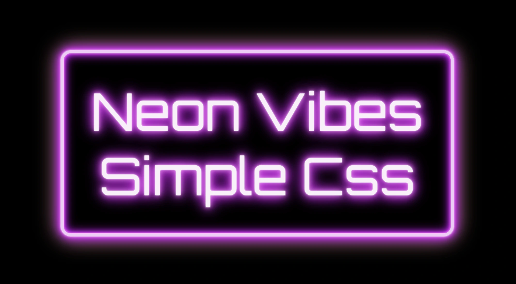 Styling the neon text with pink, magenta and purple hues setting the text shadow CSS property.