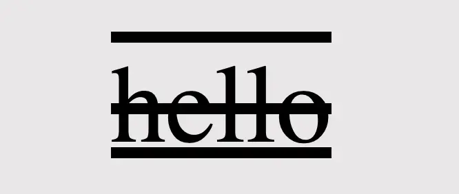 CSS text decoration: An image showing the text-decoration-line: overline line-through underline; CSS property. That means we can make line combinations.