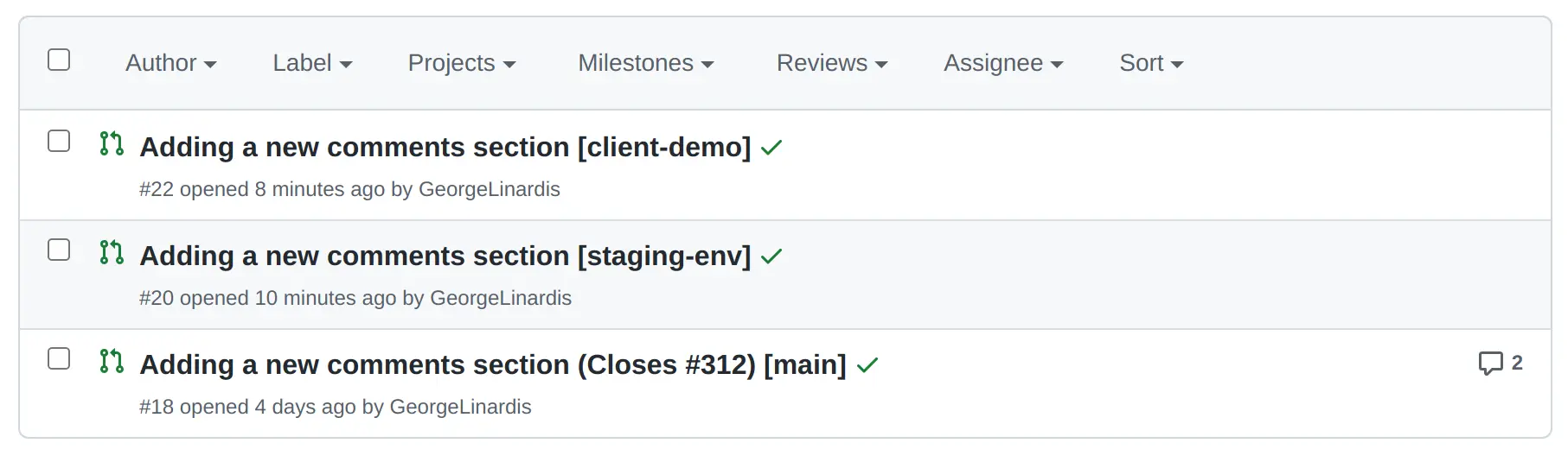 GitHub pull request tips - adding the branch name as a title suffix