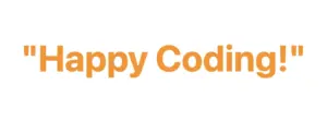This image displays orange text enclosed in quotation marks.