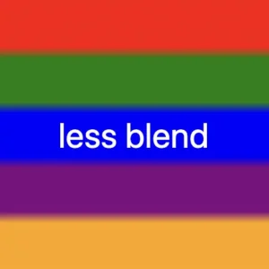 A colorful css linear gradient technique. Setting the background-image: linear-gradient(
red 0%, red 18%,
green 22%, green 38%,
blue 42%, blue 58%,
purple 62%, purple 78%,
orange 82%, orange 100%
);