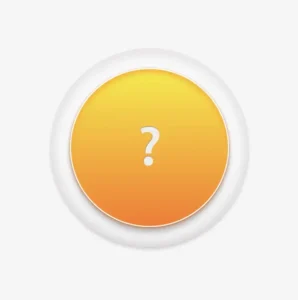 An image showing the base of the circular clickable button. On it's top it has the clickable part. The clickable part it has a question mark on.
