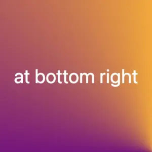 CSS Conic-gradient where the center is at the bottom right corner.
