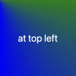 Conic-gradient where the center is at the top left corner.