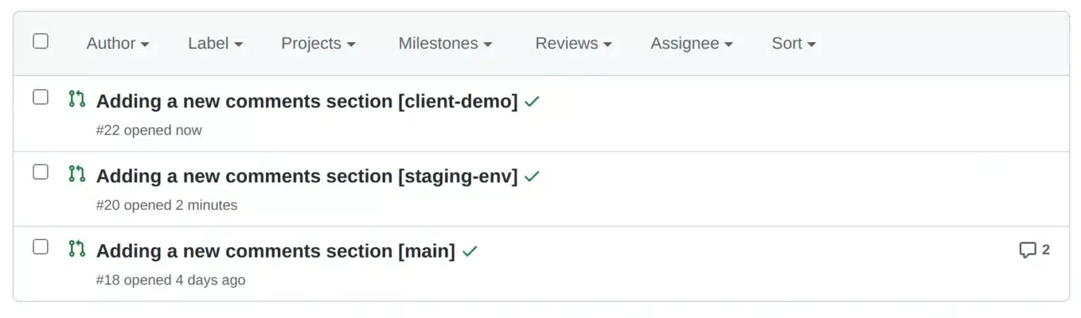 Better Github pull requests - Branch on title