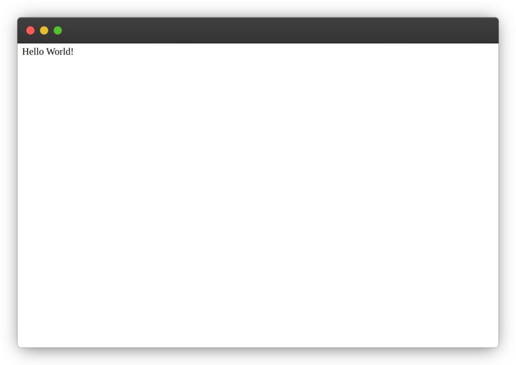 Browser showing basic express server "Hello World"reponse