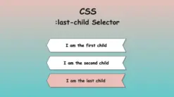 CSS last-child selector.