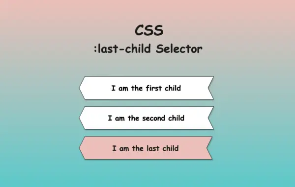 CSS last-child selector.
