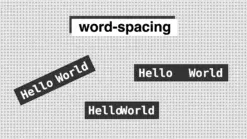Repeating the phrase "Hello World" with different word spacing