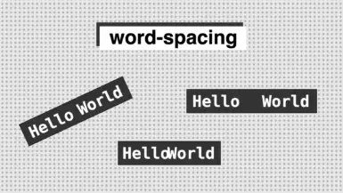Repeating the phrase "Hello World" with different word spacing