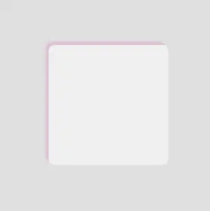 A gray box with a pink shadow at the top left sides