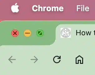 How to Close Full Screen on Mac: Green icon on top left is for expanding/minimizing windows on mac.