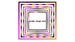 Borders effects made with CSS gradients and the border-image-slice CSS property