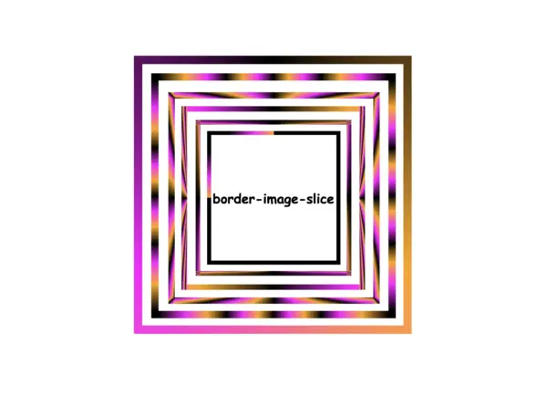 Borders effects made with CSS gradients and the border-image-slice CSS property